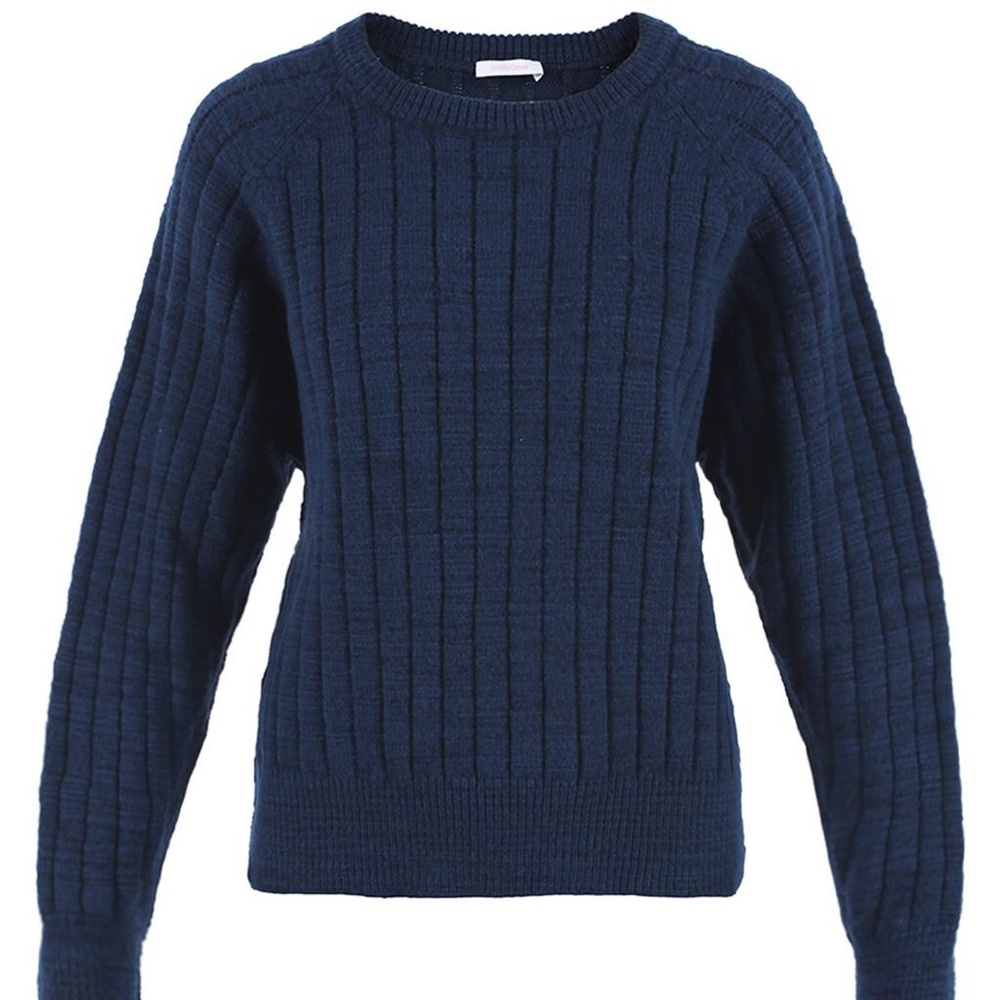 See by Chloe - navy ribbed sweater, size M